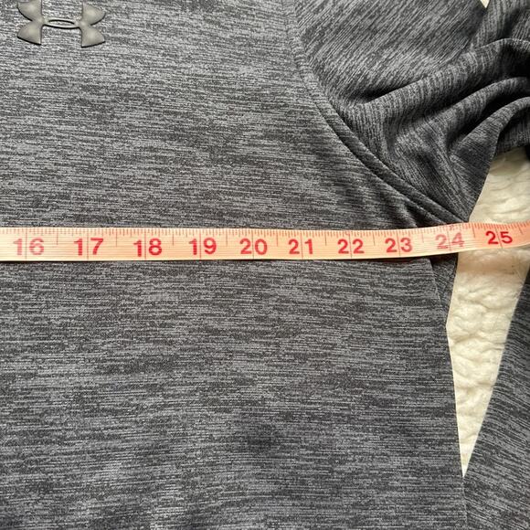 Under Armour Charocal Grey Loose Fit Coldgear Pullover Hoodie Activewear - Picture 5 of 9